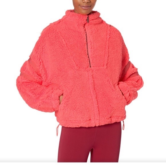 FP MOVEMENT Nantucket Pullover Fleece Jacket Neon Orange - S Extra Small Womens - Picture 2 of 3